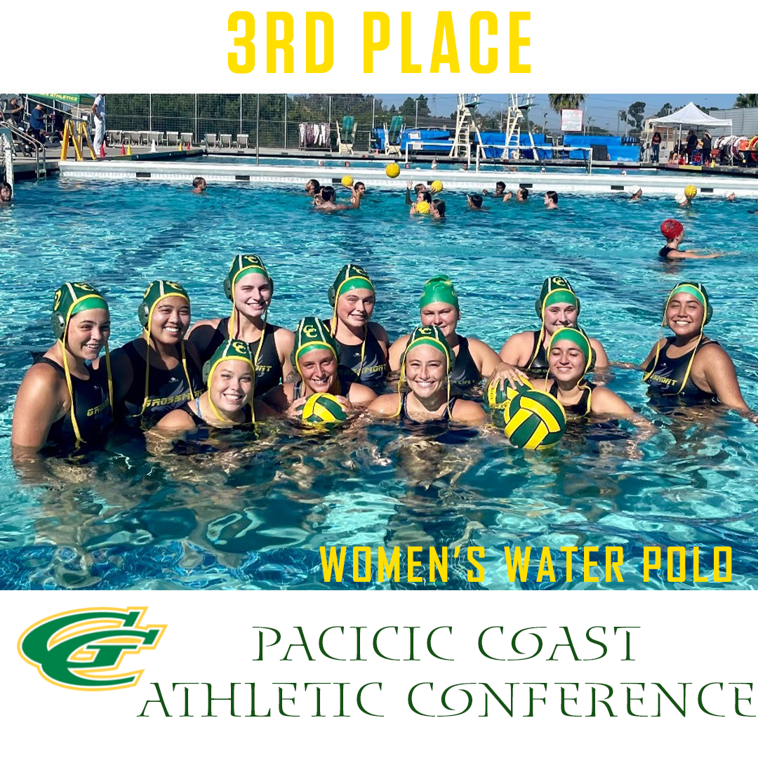 Grossmont finishes 3rd at the Pacific Coast Athletic Conference Water Polo tournament.