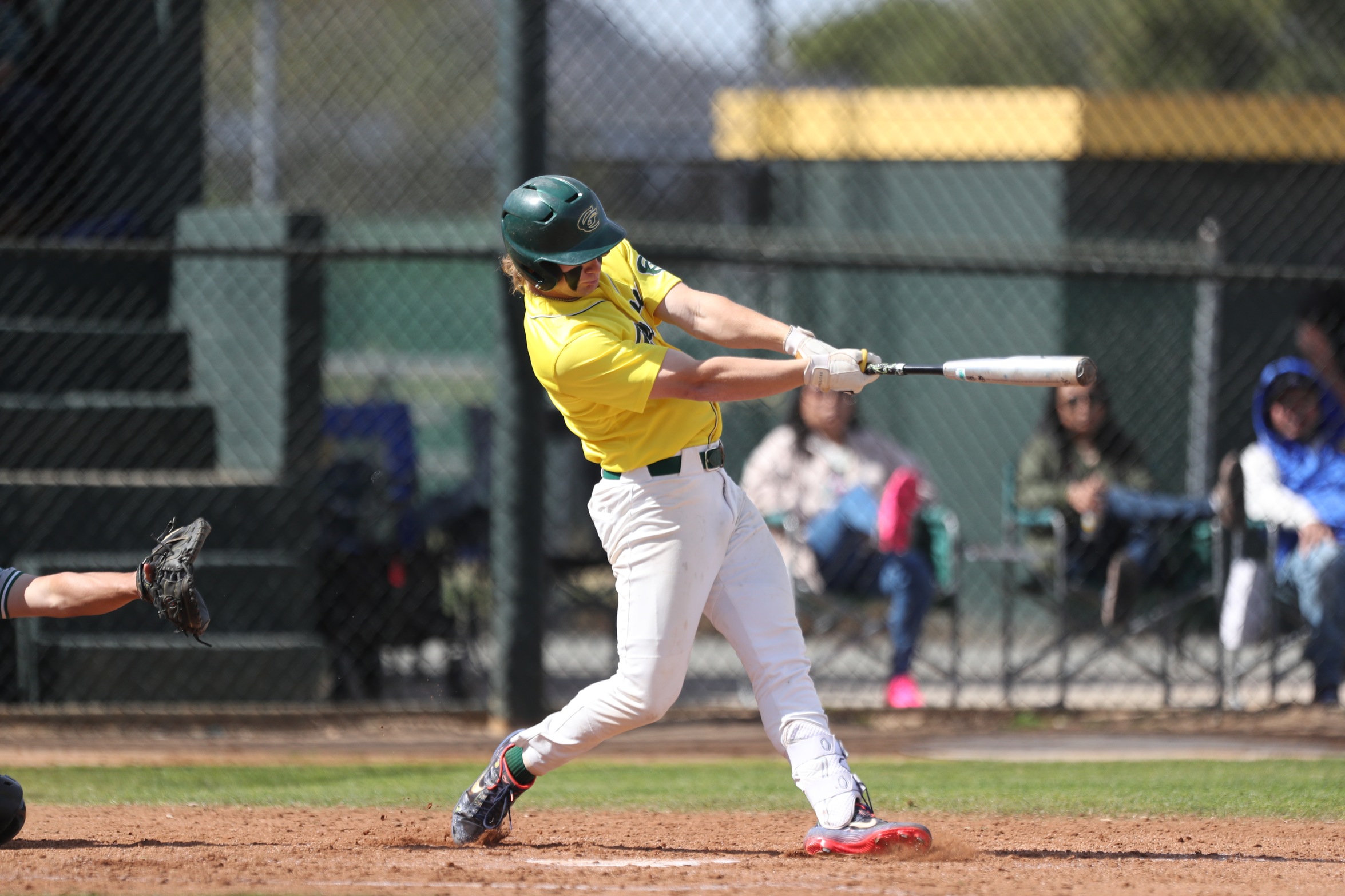 Ethan Caschetta hit two home runs en route to a 5-3 Griffin victory over SD City.  Photo Courtesy of David Frerker (@sdsdomination on Instagram)