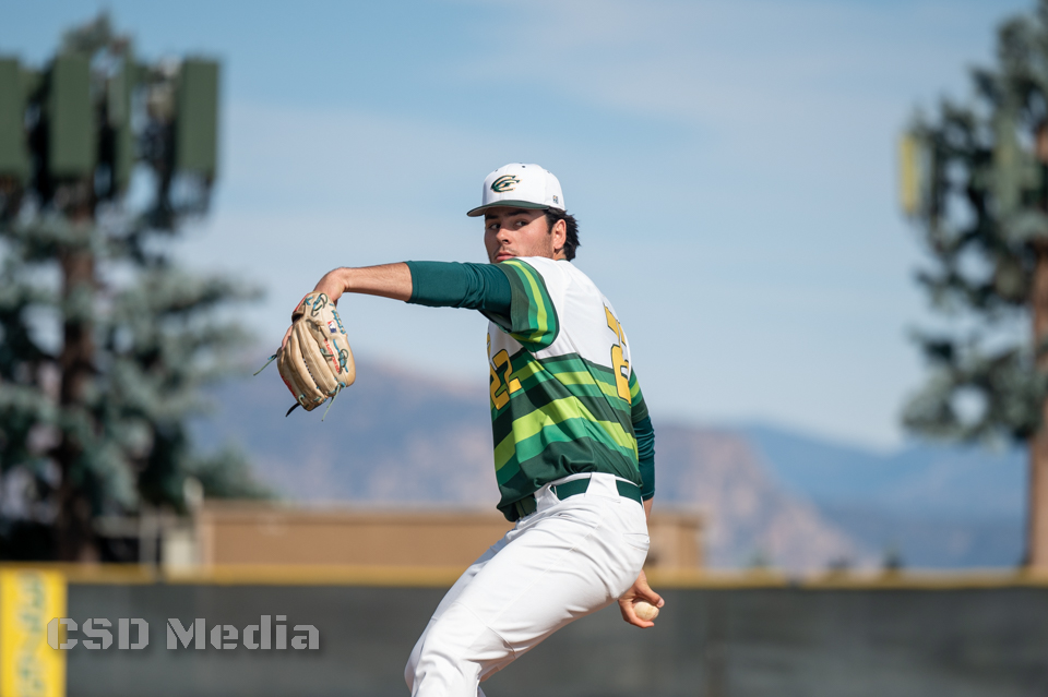 Ethan Heider gets the win with seven very strong innings against SD Mesa.  (Photo Courtesy of Mo Okita (@CSDPhotoBooth619 on Instagram)